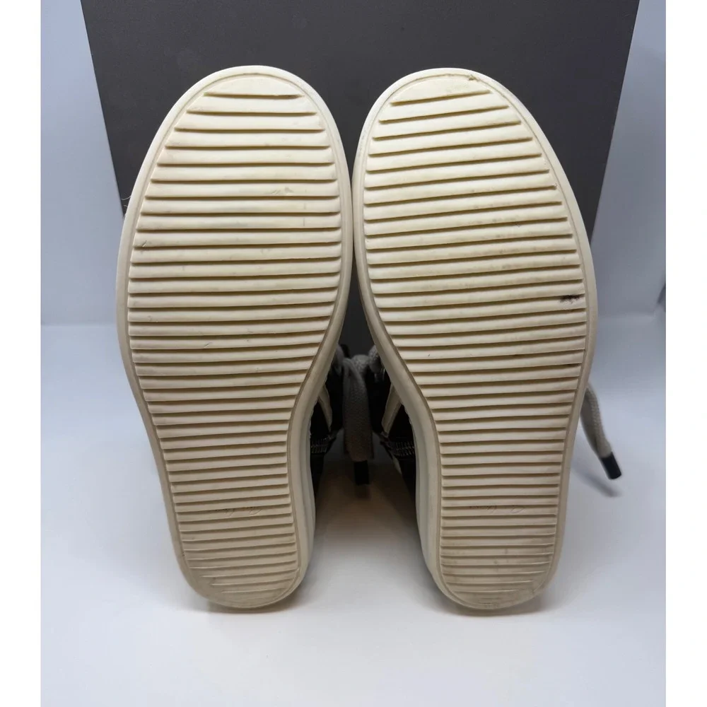 Rick Owens Jumbo Laced Geobasket Sneaker Black/Milk Size 8 US 41 EU